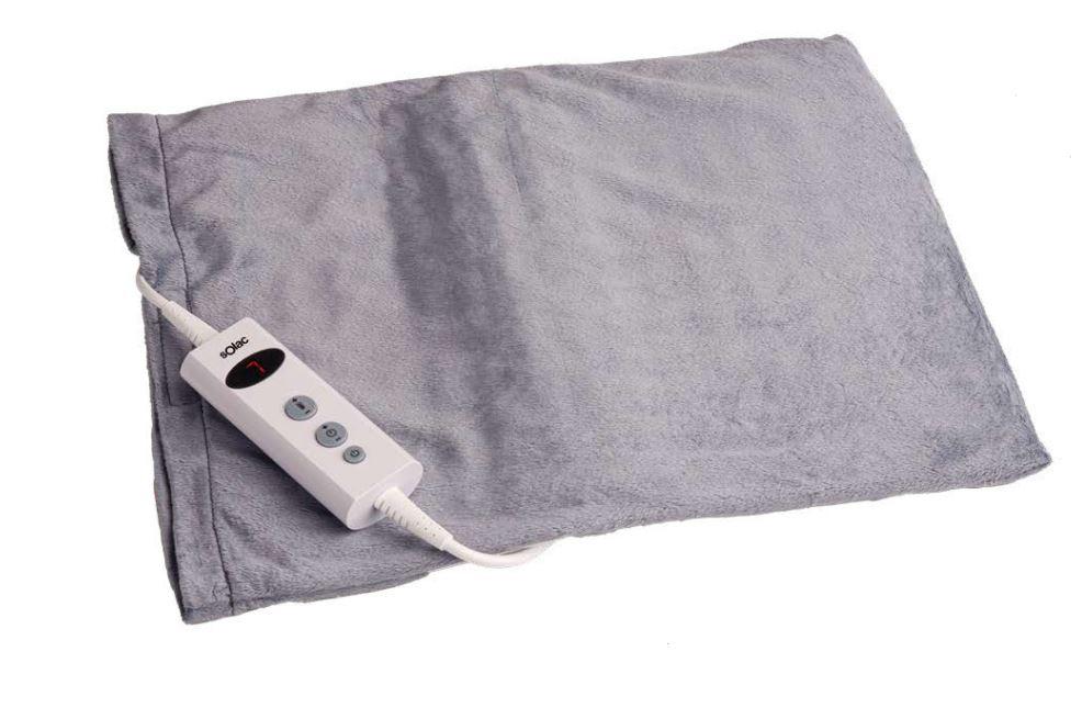 Almohadilla eléctrica Solac Bremen Digital Soft CT8702, 40 x 30 cm, 100 W, 10 niveles, temporizador, autoapagado, funda suave, lavable a 40 °C
