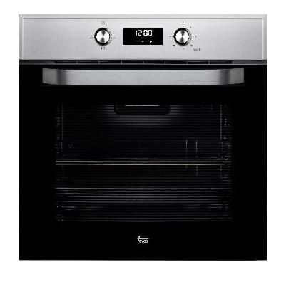Horno pirolítico Teka HCB 6531 P, 70 litros, 8 funciones, DualClean, Touch Control, mandos escamoteables, guía telescópica, clase A+, inox
